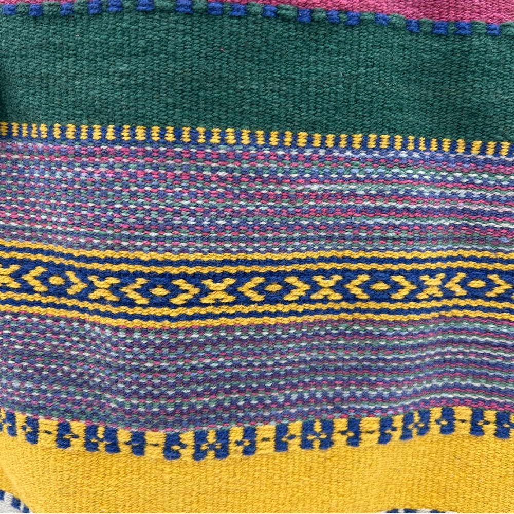 NWT Sun N Sand Saddle Blanket Boho Tote Large Cotton Shoulder Bag - Picture 2 of 6